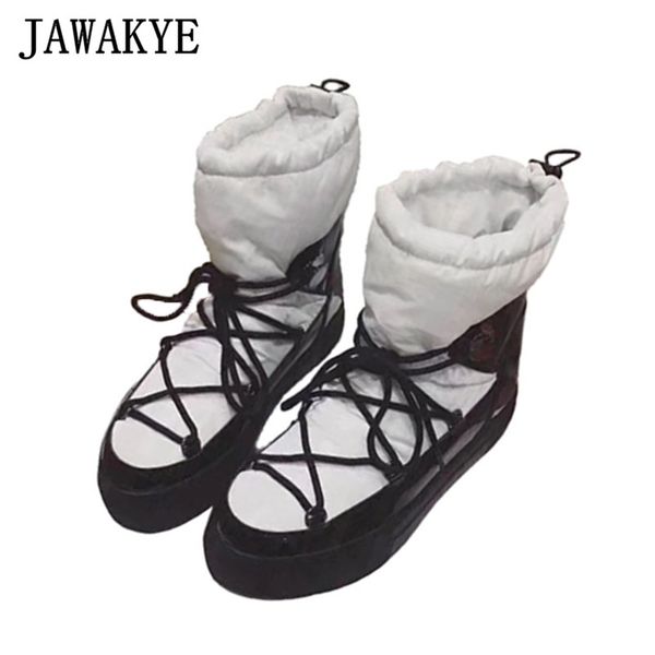 new white black patchwork down snow boots women warm comfortable flat winter shoes thick bottom lace up ankle boots for women
new white black patchwork down snow boots women warm comfortable flat winter shoes thick bottom lace up ankle boots for women