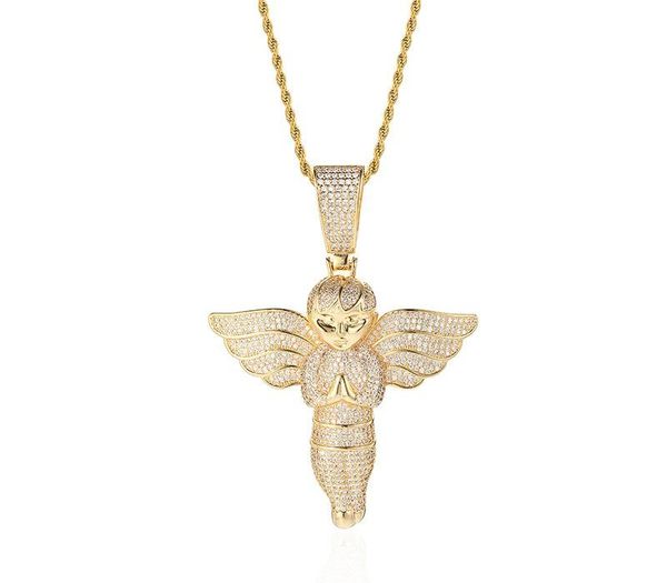 wholesale hop micro paved aaa cz stone bling ice out big praying angel pendants necklace for men rapper jewelry drop88, Silver
wholesale hop micro paved aaa cz stone bling ice out big praying angel pendants necklace for men rapper jewelry drop88, Silver