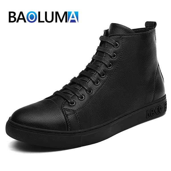 boots brand men shoes genuine leather comfortable for outdoor non-slip sneakers lace up zapatos de hombre, Black
boots brand men shoes genuine leather comfortable for outdoor non-slip sneakers lace up zapatos de hombre, Black