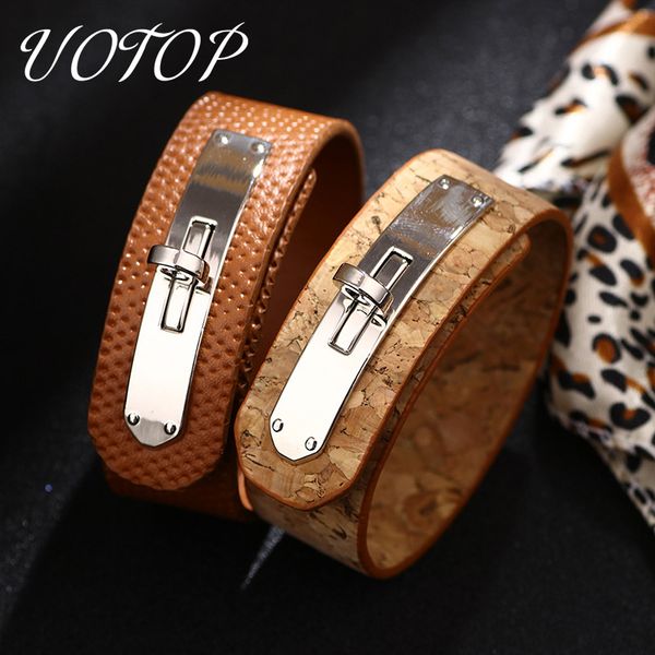 2020 new handmade red black blue leather armband male female leather wrap bracelets for women men pulsera mujer, Golden;silver 
2020 new handmade red black blue leather armband male female leather wrap bracelets for women men pulsera mujer, Golden;silver