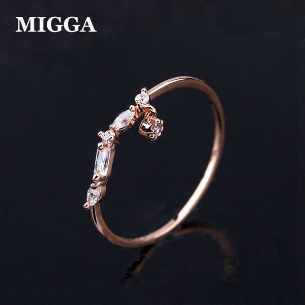 cluster rings migga small cz stone pendant geometric zirconia ring for women girls rose gold color bague, Golden;silver
cluster rings migga small cz stone pendant geometric zirconia ring for women girls rose gold color bague, Golden;silver