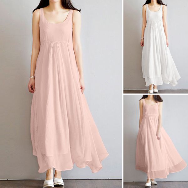 casual dresses women long maxi dress high waist zanzea 2021 autumn robe femme plus size 5xl ladies tank vestidos female solid sundress, Black;gray
casual dresses women long maxi dress high waist zanzea 2021 autumn robe femme plus size 5xl ladies tank vestidos female solid sundress, Black;gray