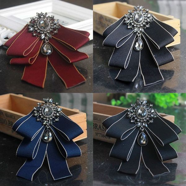 men wedding ribbon neck tie faux crystal rhinestone drop bowtie brooch pin badge f3md, Blue;purple
men wedding ribbon neck tie faux crystal rhinestone drop bowtie brooch pin badge f3md, Blue;purple