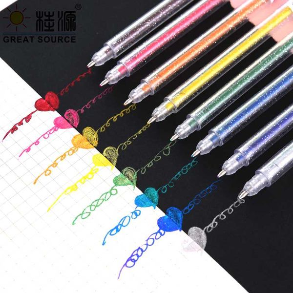 highlighters metal glitter highlighter pen metalic colorful ink diy 8 colors per set ( 15 sets), Black;red
highlighters metal glitter highlighter pen metalic colorful ink diy 8 colors per set ( 15 sets), Black;red