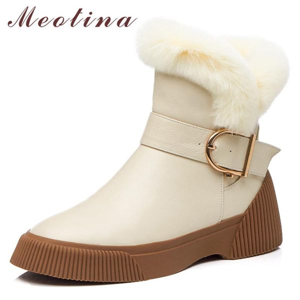 meotina winter wool snow boots women natural genuine leather buckle flat ankle boots warm real fur zipper shoes lady size 34-39, Black
meotina winter wool snow boots women natural genuine leather buckle flat ankle boots warm real fur zipper shoes lady size 34-39, Black