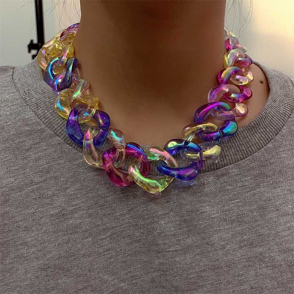 aomu new fashion symphony colorful acrylic thick clavicle necklace vintage simple autumn winter necklace aesthetic accessory, Golden;silver
aomu new fashion symphony colorful acrylic thick clavicle necklace vintage simple autumn winter necklace aesthetic accessory, Golden;silver