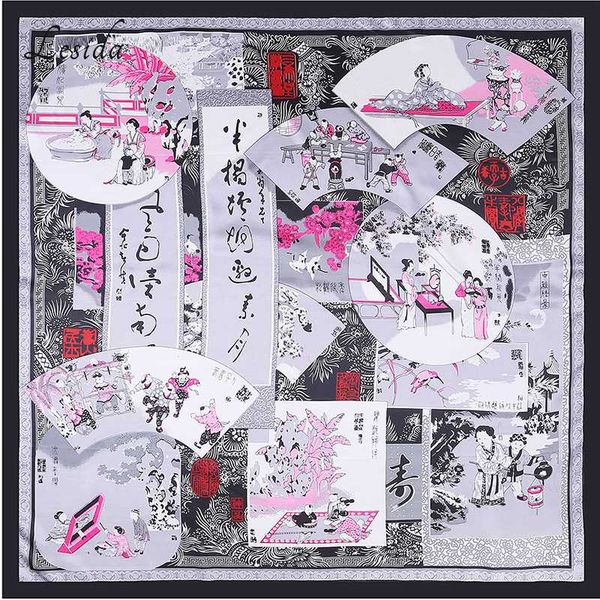 scarves 2021 ethnic chinese silk square women print scarf luxury designer brand shawl foulard bandana joker red big, Blue;gray
scarves 2021 ethnic chinese silk square women print scarf luxury designer brand shawl foulard bandana joker red big, Blue;gray