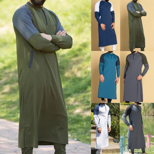 men's dress shirts kaftan men muslim thobe islamic arabic clothing shirt long sleeve robe saudi arabia traditional costumes dresses, White;black
men's dress shirts kaftan men muslim thobe islamic arabic clothing shirt long sleeve robe saudi arabia traditional costumes dresses, White;black