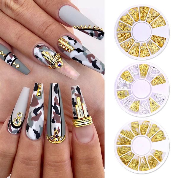 nail art decorations 3d decoration metal gold hollow jewelry design star flat bottom studs line diy accessories, Silver;gold
nail art decorations 3d decoration metal gold hollow jewelry design star flat bottom studs line diy accessories, Silver;gold