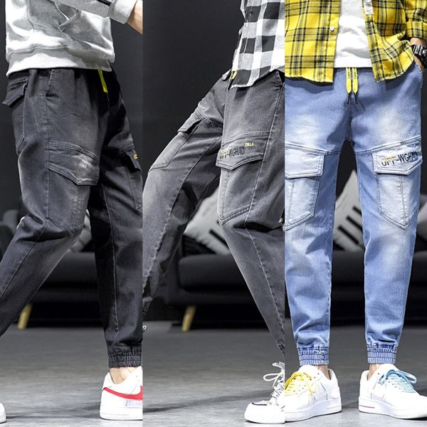 f66 men's jeans men's loose street fashion student feet jeans summer trousers ankle-length pants korean stylish casual spring summ, Blue
f66 men's jeans men's loose street fashion student feet jeans summer trousers ankle-length pants korean stylish casual spring summ, Blue