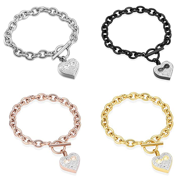 crystal infinity heart urn locket for ashes keepsake memorial jewelry for women stainless steel heart urn necklace bracelet, Silver
crystal infinity heart urn locket for ashes keepsake memorial jewelry for women stainless steel heart urn necklace bracelet, Silver