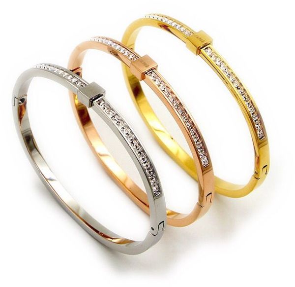 2020 new simple bracelet bangles good jewelry gift luxury crystal stainless steel cuff bracelets bangle & bracelet bangles, Black
2020 new simple bracelet bangles good jewelry gift luxury crystal stainless steel cuff bracelets bangle & bracelet bangles, Black