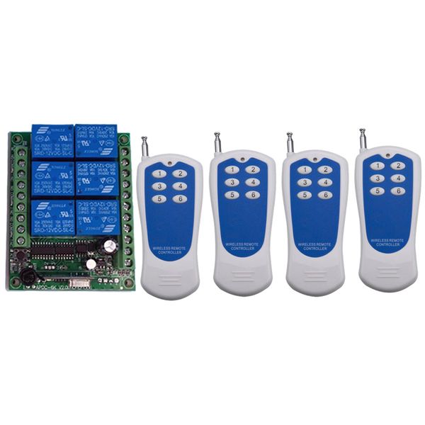 remote controlers dc 12v 6 ch channels 6ch rf wireless control switch system,315/433 mhz transmitter and receiver/garage doors/ lamp
remote controlers dc 12v 6 ch channels 6ch rf wireless control switch system,315/433 mhz transmitter and receiver/garage doors/ lamp