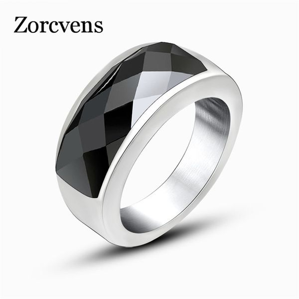 cluster rings zorcvens fashion black/blue/red stone ring with stainless steel for women luxury polishing, Golden;silver
cluster rings zorcvens fashion black/blue/red stone ring with stainless steel for women luxury polishing, Golden;silver