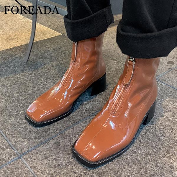 foreada ankle boots high heel woman boots chunky heel shoes zip square toe female short autumn winter brown black size 40
foreada ankle boots high heel woman boots chunky heel shoes zip square toe female short autumn winter brown black size 40
