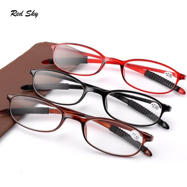 ultralight tr90 frame reading glasses with leather case men women presbyopic eyeglasses +1.00+1.50+2.00+2.50, White;black
ultralight tr90 frame reading glasses with leather case men women presbyopic eyeglasses +1.00+1.50+2.00+2.50, White;black