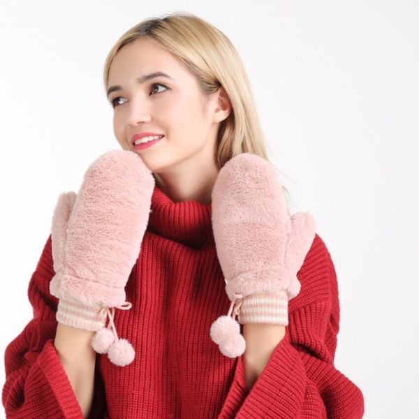 five fingers gloves ianlan winter womens thick neck hang style teddy velvet girls warm soft mittens il00437, Blue;gray
five fingers gloves ianlan winter womens thick neck hang style teddy velvet girls warm soft mittens il00437, Blue;gray