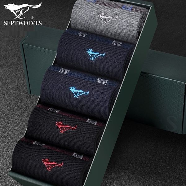 seven wolves men's warm autumn and winter warm thick cotton gift box socks men's cotton non-smelly business socks lg63r, Black
seven wolves men's warm autumn and winter warm thick cotton gift box socks men's cotton non-smelly business socks lg63r, Black