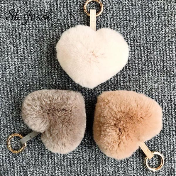 keychains 10cm cute fluffy heart real natural rex fur keychain women's pom poms girl's bag pendant car key ring jewelry accessorie, Silver
keychains 10cm cute fluffy heart real natural rex fur keychain women's pom poms girl's bag pendant car key ring jewelry accessorie, Silver