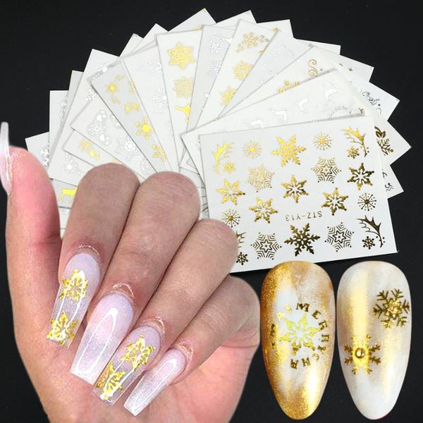 nail stickers set golden silver snowflake christmas design sliders for nails foil manicure decorations fashion decals lastz-ya, Black
nail stickers set golden silver snowflake christmas design sliders for nails foil manicure decorations fashion decals lastz-ya, Black