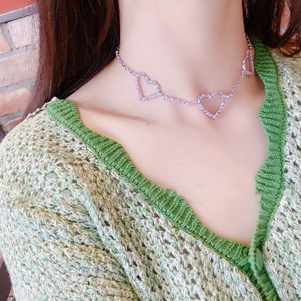 chokers luxury purple heart crystal simple choker necklace for women collana kolye bijoux collares mujer gargantilha collier gift, Golden;silver
chokers luxury purple heart crystal simple choker necklace for women collana kolye bijoux collares mujer gargantilha collier gift, Golden;silver
