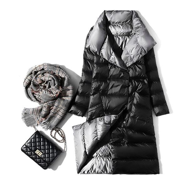 women's down & parkas winter x-long jackets plus size both sides can be wear female cold coat thick stand collar padded outwear, Black
women's down & parkas winter x-long jackets plus size both sides can be wear female cold coat thick stand collar padded outwear, Black