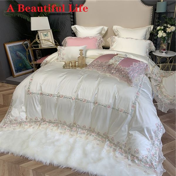 luxury white pink 1000tc egyptian cotton lace flower duvet cover bed linen fitted sheet pillowcases princess bedding set 4/7pcs
luxury white pink 1000tc egyptian cotton lace flower duvet cover bed linen fitted sheet pillowcases princess bedding set 4/7pcs