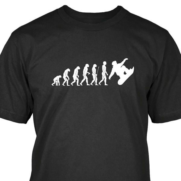 2019 t-shirt men 100% cotton snowboard evolution 3dt-shirts
