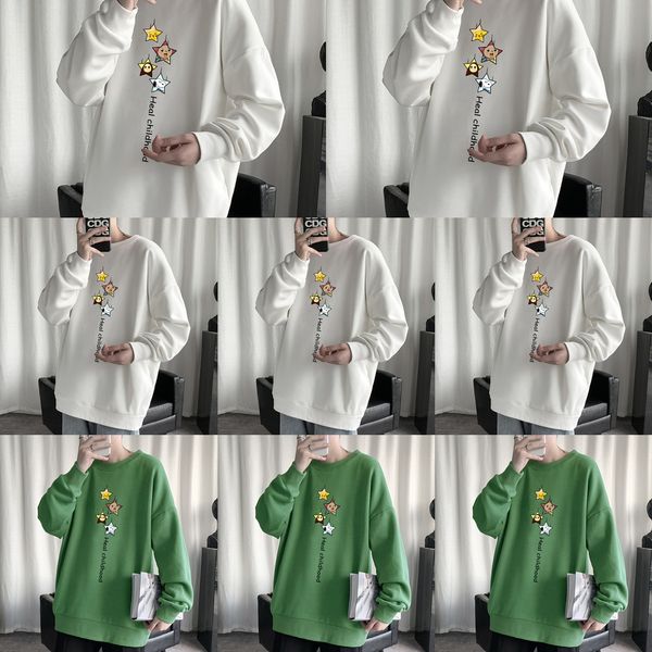 fashionable loose round neck base shirt ins trendy brand fashion men's clothing autumn and winter new all-match men's clothing szd, Black
fashionable loose round neck base shirt ins trendy brand fashion men's clothing autumn and winter new all-match men's clothing szd, Black