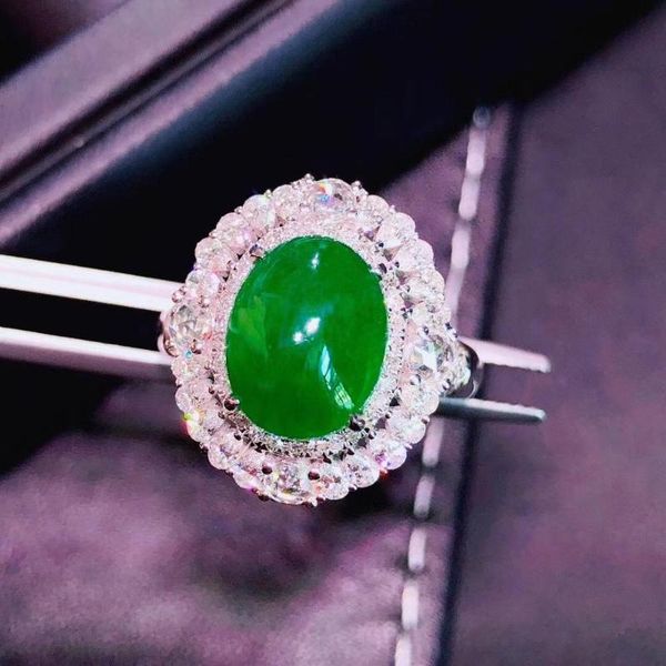 h809 emerald ring 4.35ct pure 18 k gold jewelry nature green emerald diamond female rings for women fine ring, Golden;silver
h809 emerald ring 4.35ct pure 18 k gold jewelry nature green emerald diamond female rings for women fine ring, Golden;silver