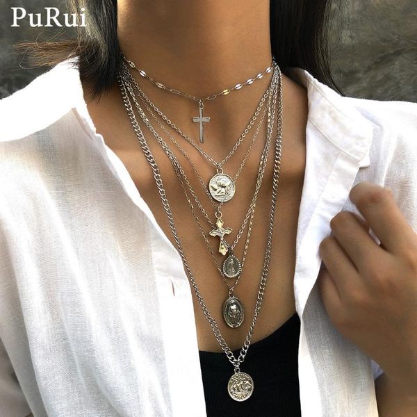 multi layer coin necklace silver color pendant clavicle chain necklace statement choker women jewelry on the neck
multi layer coin necklace silver color pendant clavicle chain necklace statement choker women jewelry on the neck