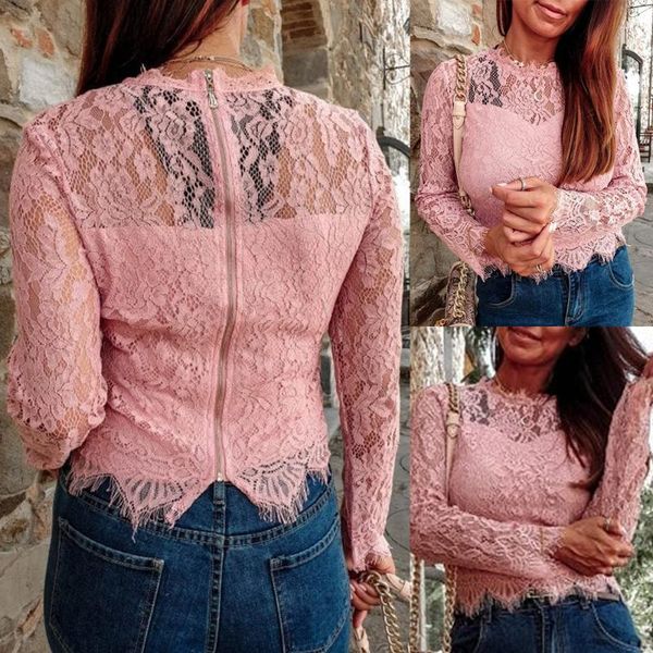 fashion women's autumn ladies elegant lace print spring autumn 2020 pink long sleeve shirts casual blouses blusas d30, White
fashion women's autumn ladies elegant lace print spring autumn 2020 pink long sleeve shirts casual blouses blusas d30, White