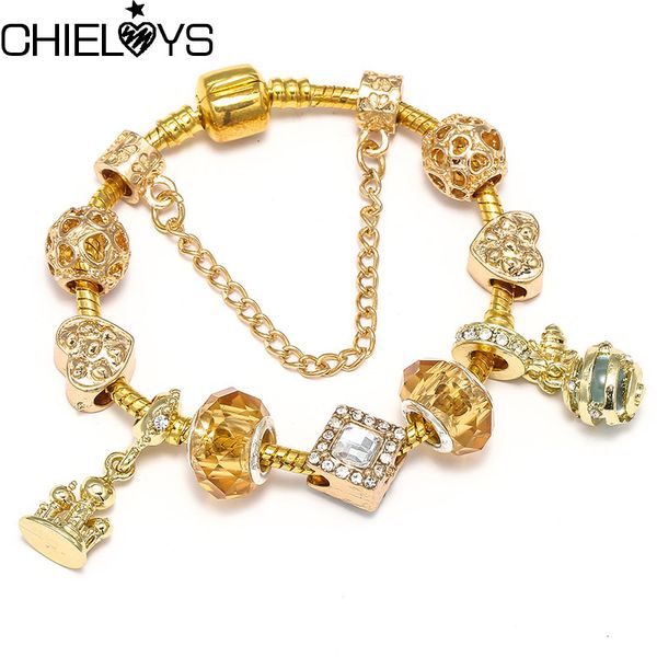 chieloys gold color crystal exquisite simple pendant charm bracelet fashion brand bracelets for women statement jewelry gift, Golden;silver
chieloys gold color crystal exquisite simple pendant charm bracelet fashion brand bracelets for women statement jewelry gift, Golden;silver