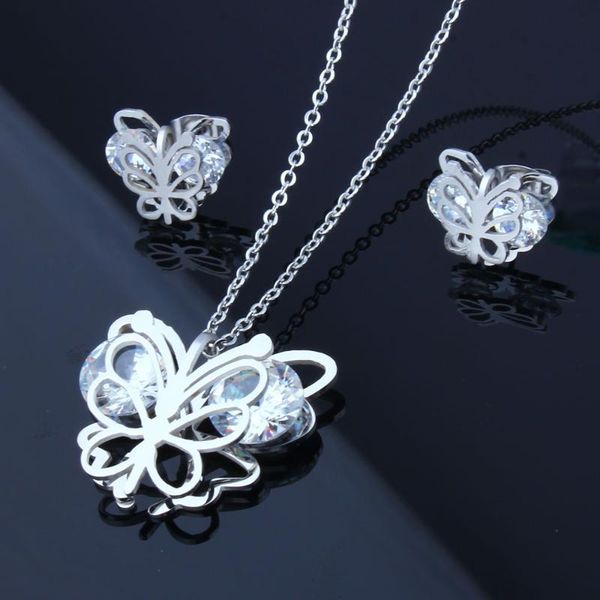 oufei butterfly jewelry sets zirconia stainless steel jewelry woman earring and necklace sets gifts for women fashion, Silver
oufei butterfly jewelry sets zirconia stainless steel jewelry woman earring and necklace sets gifts for women fashion, Silver