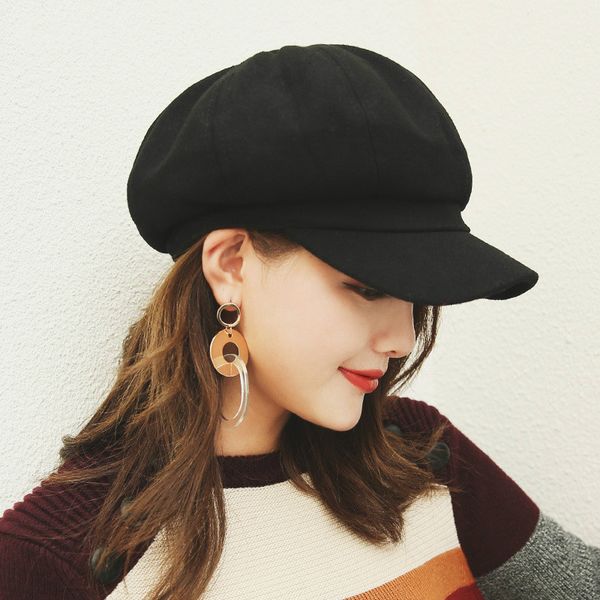 women wool cotton blend berets winter autumn octagonal beret caps stylish artist painter newsboy hats black grey beret hats, Blue;gray
women wool cotton blend berets winter autumn octagonal beret caps stylish artist painter newsboy hats black grey beret hats, Blue;gray