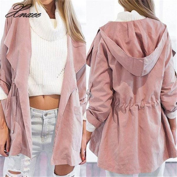 women's jackets autumn casual hooded windbreaker coat turndown collar overcoat outerwear solid color trench belt slim, Black;brown
women's jackets autumn casual hooded windbreaker coat turndown collar overcoat outerwear solid color trench belt slim, Black;brown