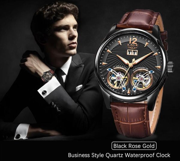 2020 business watch men lige new casual leather double tourbillon mechanical clock mens watches automatic clock relojes hombre, Slivery;brown
2020 business watch men lige new casual leather double tourbillon mechanical clock mens watches automatic clock relojes hombre, Slivery;brown