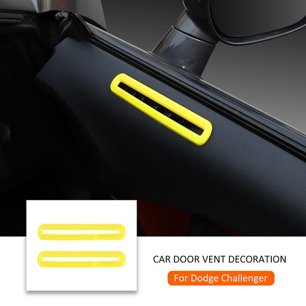 yellow abs car door air outlet vent trim cover bezels for dodge challenger 2015 up interior accessories
yellow abs car door air outlet vent trim cover bezels for dodge challenger 2015 up interior accessories