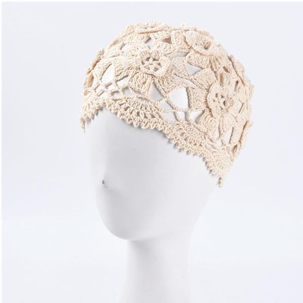 knitted hat women's retro handmade woolen hat crochet hollow flower baotou cap spring and summer breathable cap, Blue;gray
knitted hat women's retro handmade woolen hat crochet hollow flower baotou cap spring and summer breathable cap, Blue;gray
