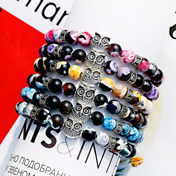 fashion men beaded bracelet multicolor natural agat stone metal cat bead bracelets for women christmas jewelry gifts bijoux, Black
fashion men beaded bracelet multicolor natural agat stone metal cat bead bracelets for women christmas jewelry gifts bijoux, Black