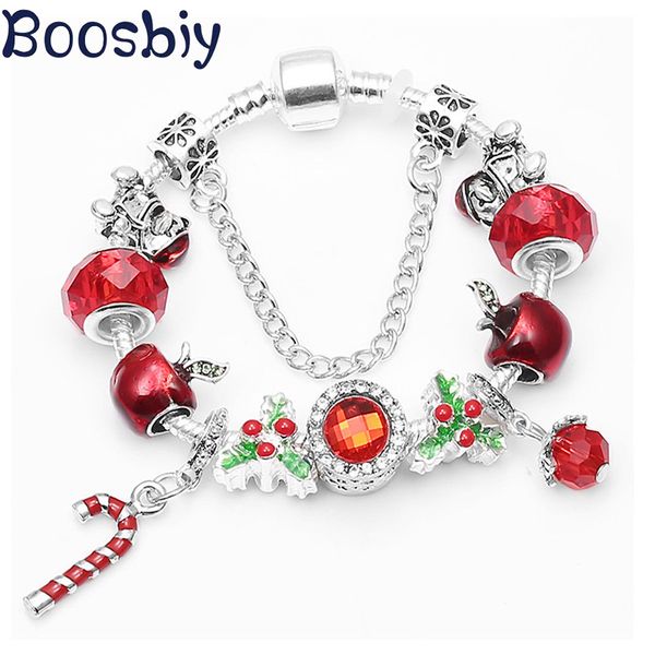 boosbiy luxury red crystal santa claus charm bracelet & bangle silver color brand bracelets for women jewelry pulsera femme, Golden;silver
boosbiy luxury red crystal santa claus charm bracelet & bangle silver color brand bracelets for women jewelry pulsera femme, Golden;silver