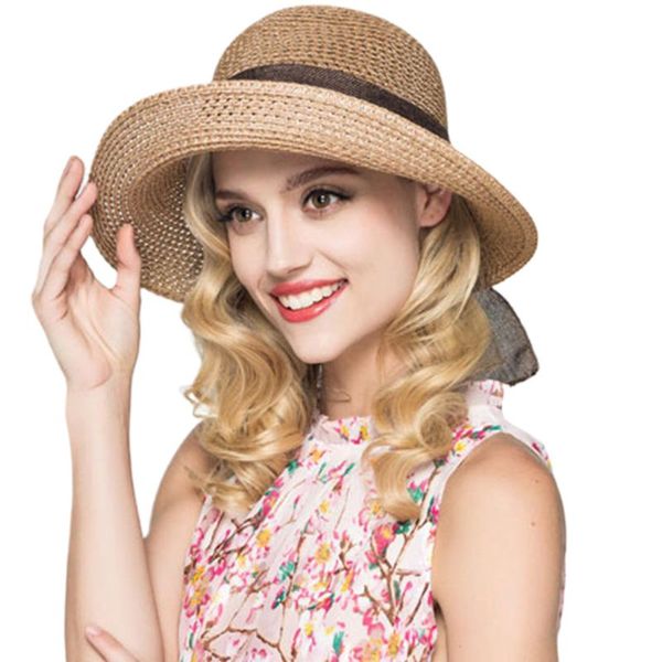 women summer handmade weave straw beach hat wide ribbon bowknot cuffed wide brim sun protection breathable outdoor visor cap5385271, Blue;gray
women summer handmade weave straw beach hat wide ribbon bowknot cuffed wide brim sun protection breathable outdoor visor cap5385271, Blue;gray