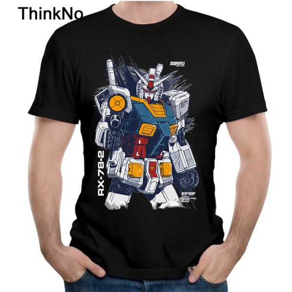 for men gundam t shirt 100% cotton short-sleeved casual round neck popular tee