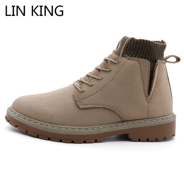 boots lin king suede leather men autumn winter ankle fashion footwear lace up shoes vintage man, Black
boots lin king suede leather men autumn winter ankle fashion footwear lace up shoes vintage man, Black