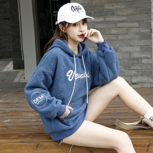 женская мода пальто sweatersweater свитер рыхлого 2020 осень / зима новый студент ленивый стиль плюс бархат утолщенной ягненка флис с капюшо, Black
женская мода пальто sweatersweater свитер рыхлого 2020 осень / зима новый студент ленивый стиль плюс бархат утолщенной ягненка флис с капюшо, Black