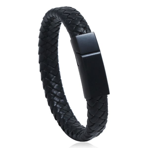 charm bracelets simple black/brown braided leather bracelet bangle for man classic cuff hand jewelry gift drop, Golden;silver
charm bracelets simple black/brown braided leather bracelet bangle for man classic cuff hand jewelry gift drop, Golden;silver