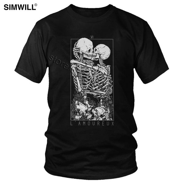 men gothic la mort tee the lovers skull shirt streetwear skeleton hug and kiss t shirt short sleeved cotton breathable tshirt
men gothic la mort tee the lovers skull shirt streetwear skeleton hug and kiss t shirt short sleeved cotton breathable tshirt