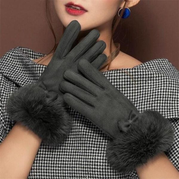 five fingers gloves chsdcsi female mittens guantes mujer fashion suede elegant women winter warm driving soft wrist bow, Blue;gray
five fingers gloves chsdcsi female mittens guantes mujer fashion suede elegant women winter warm driving soft wrist bow, Blue;gray