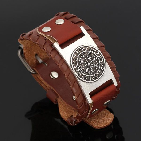 nodic viking vegvisir compass leather amulet odin symbol bracelet -adjustable size 19-25 cm, Black
nodic viking vegvisir compass leather amulet odin symbol bracelet -adjustable size 19-25 cm, Black