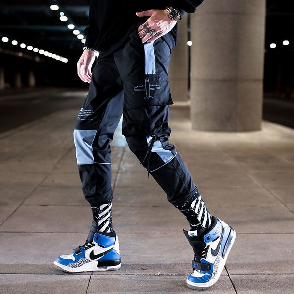 men multi-pocket elastic waist harem pant men streetwear punk hip hop casual trousers joggers male pants 2020 new dropshipping, Black
men multi-pocket elastic waist harem pant men streetwear punk hip hop casual trousers joggers male pants 2020 new dropshipping, Black